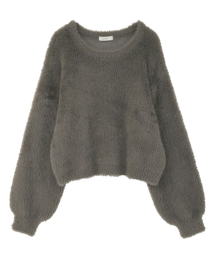 earth music&ecology「Wフェイスシャギープルオーバー」|ニット・セーター|