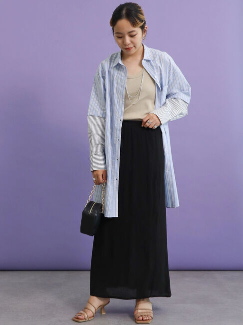  「楊柳バックティアードタイトスカート」|スカート|