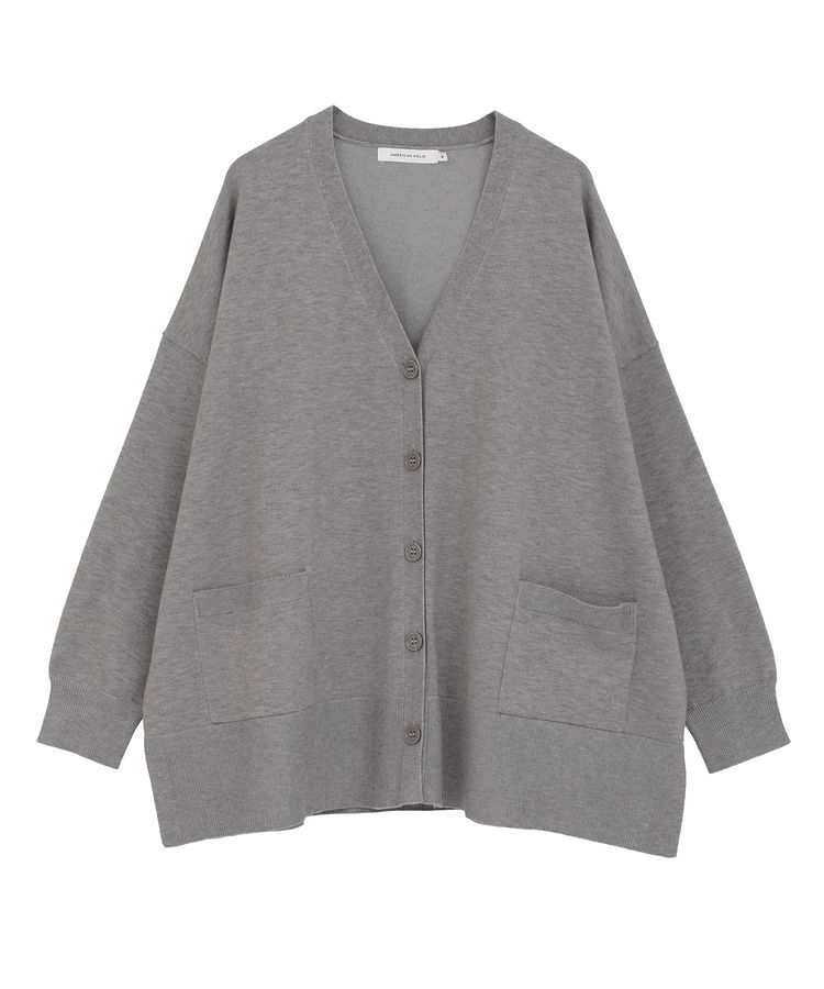 AMERICAN HOLIC「バイパチVネックルーズカーディガン＜静電気軽減＞」|カーディガン|