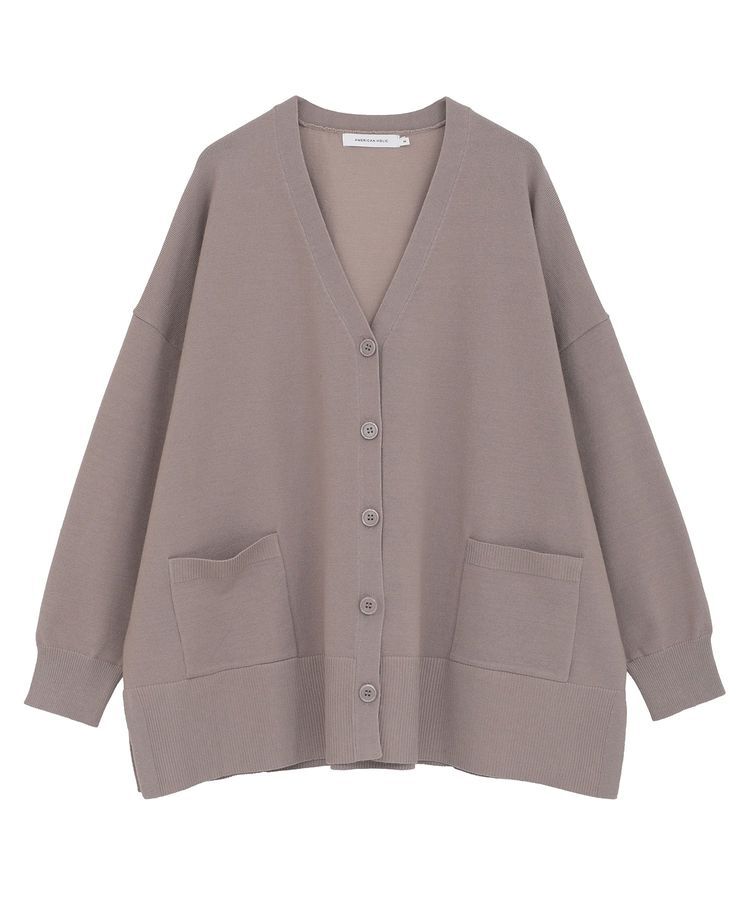 AMERICAN HOLIC「バイパチVネックルーズカーディガン＜静電気軽減＞」|カーディガン|