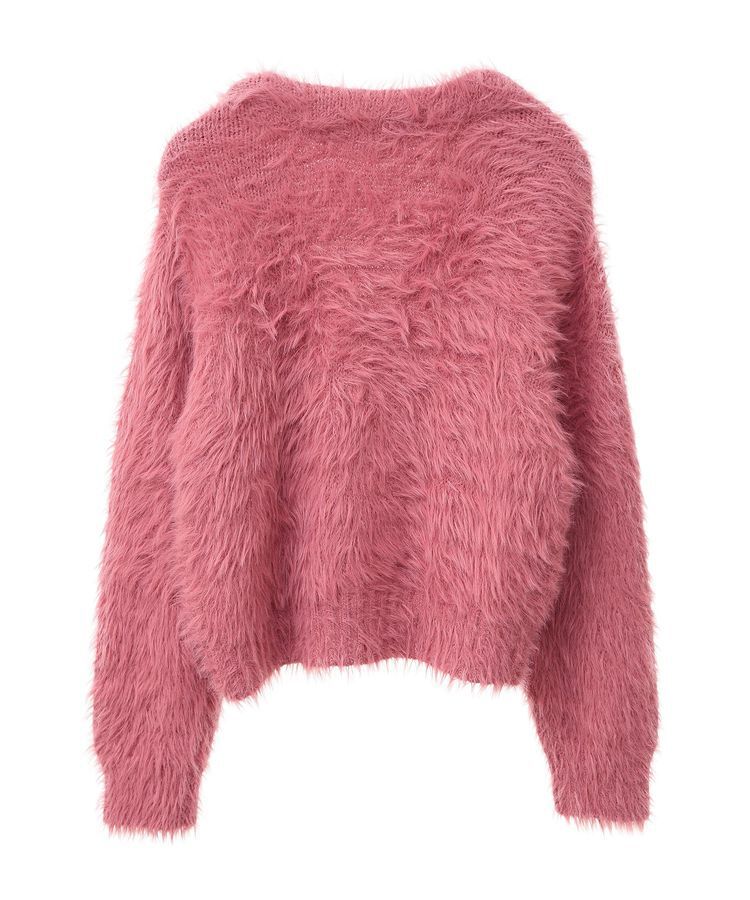 Green Parks「・Petit Fleur シャギーニットカーディガン」|カーディガン|