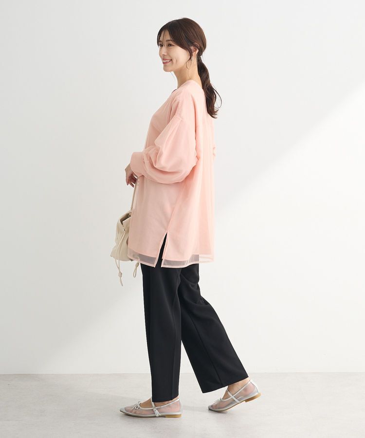Green Parks「2Way チュールドッキングシャツチュニック」|シャツ・ブラウス|