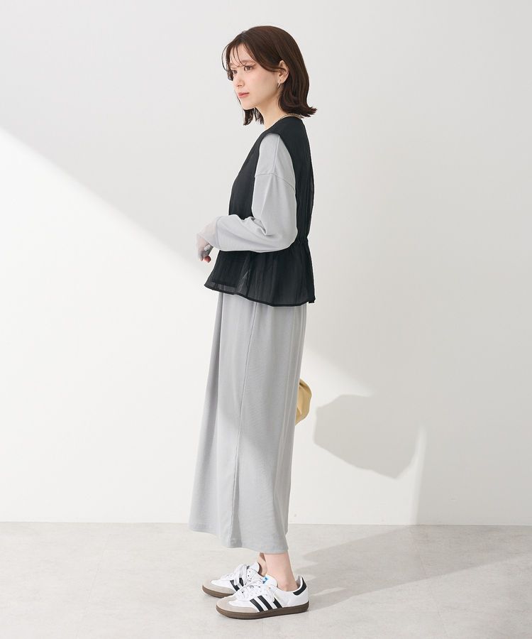 Green Parks「SET2点シアーナイロンベスト+リブワンピース」|ワンピース|