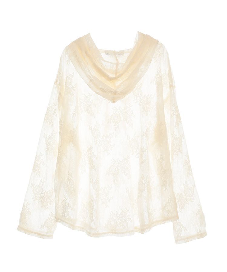 Green Parks「・SUGAR SPOON シアーレースフーディー」|スウェット・ジャージ|