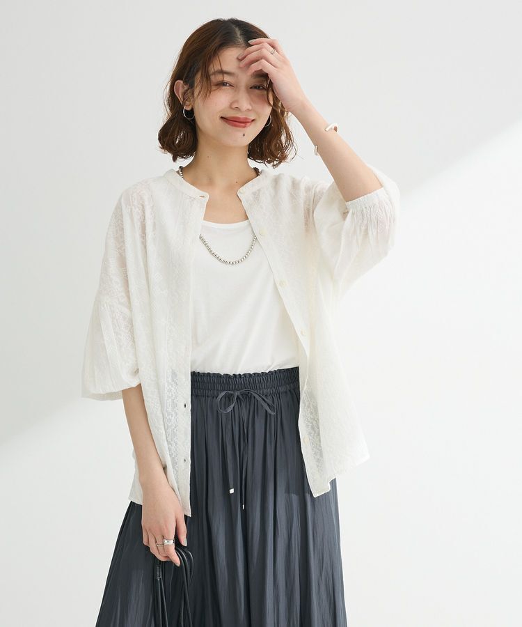 Green Parks「インド綿 SET2点 刺繍ブラウス+タンクトップ」|シャツ・ブラウス|