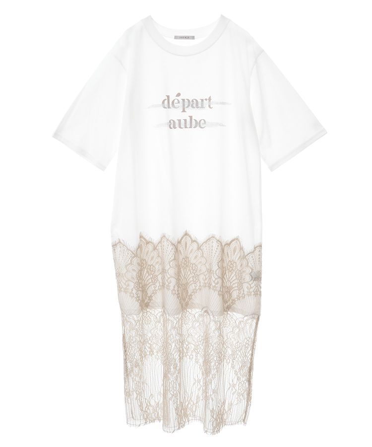 armonia「裾レースドッキングカットロゴチュニック」|ワンピース|