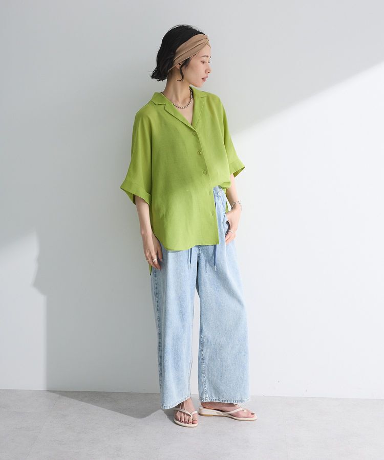 Green Parks「開襟シアージャケット風シャツ」|シャツ・ブラウス|
