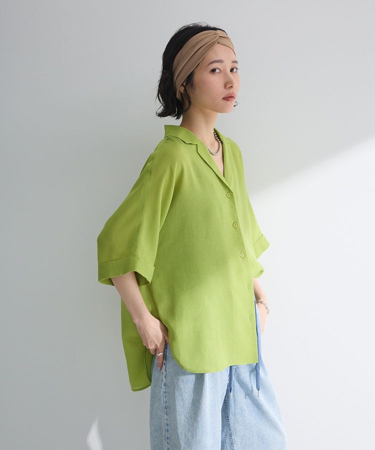 Green Parks「開襟シアージャケット風シャツ」|シャツ・ブラウス|