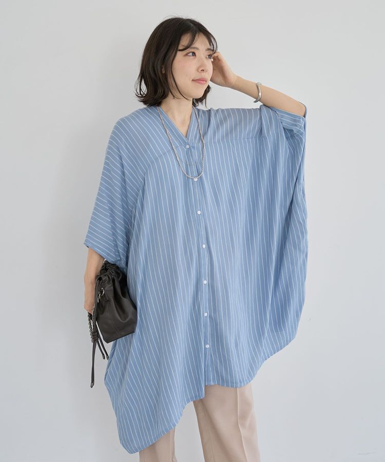 Green Parks「レーヨンクレープチュニック」|チュニック|