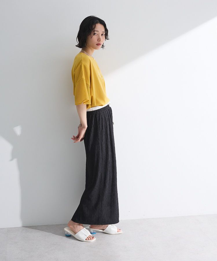 Green Parks「袖メッシュドッキングロゴプルオーバー」|Tシャツ・カットソー|