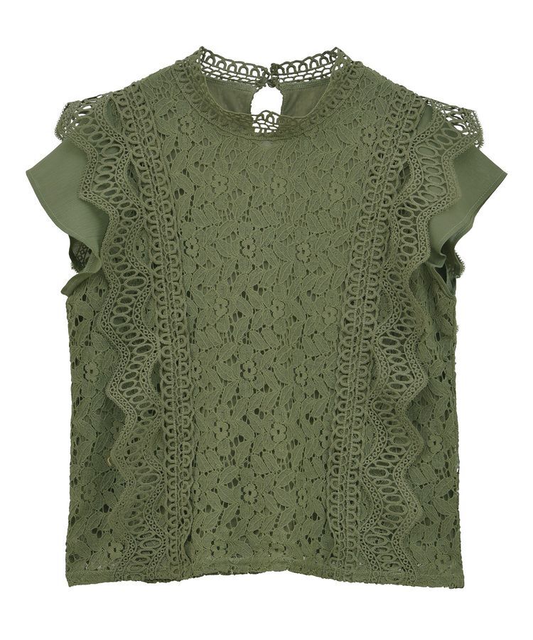 Green Parks「・Petit Fleur フレンチレーシーブラウス」|シャツ・ブラウス|