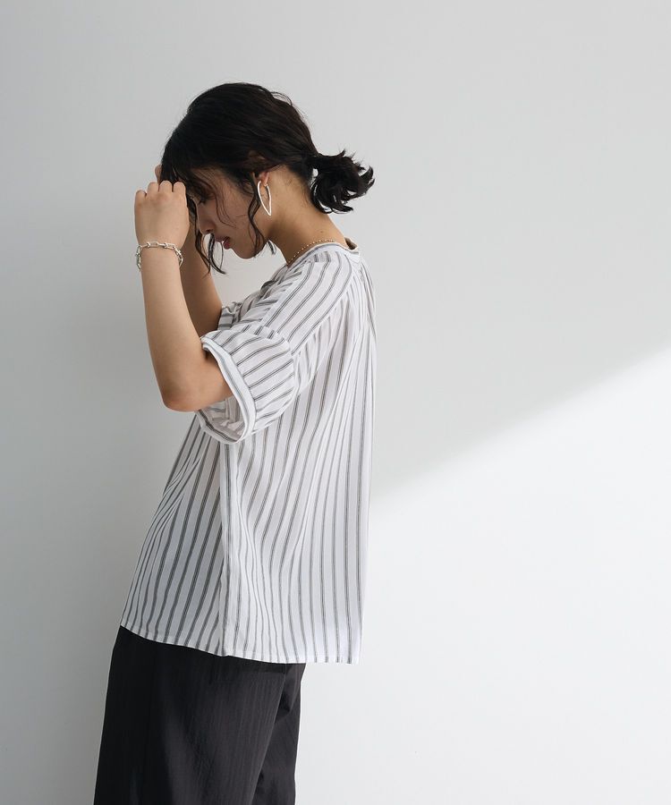 Green Parks「アソート柄さらっとレーヨンブラウス」|シャツ・ブラウス|