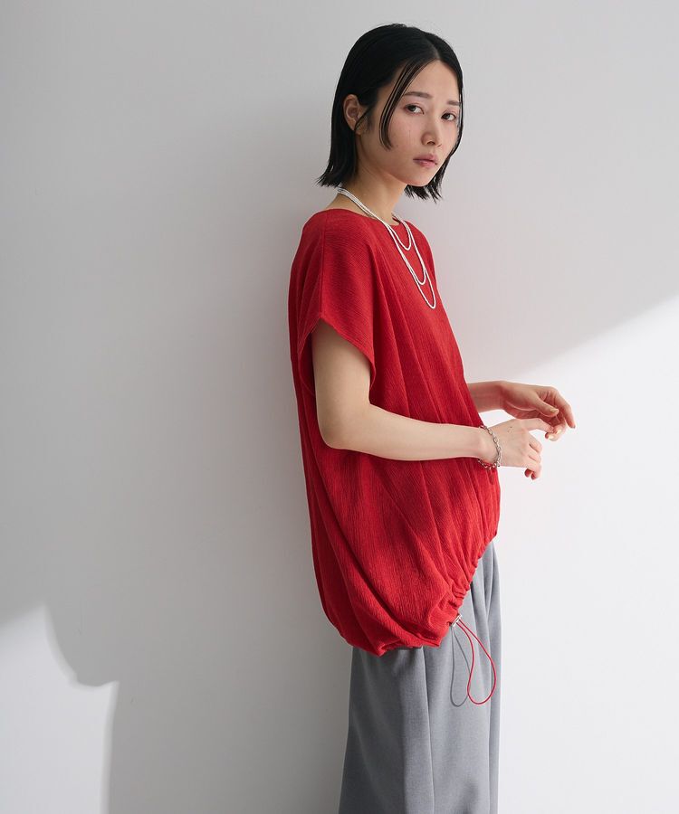 Green Parks「表面カット裾ドロストプルオーバー」|Tシャツ・カットソー|