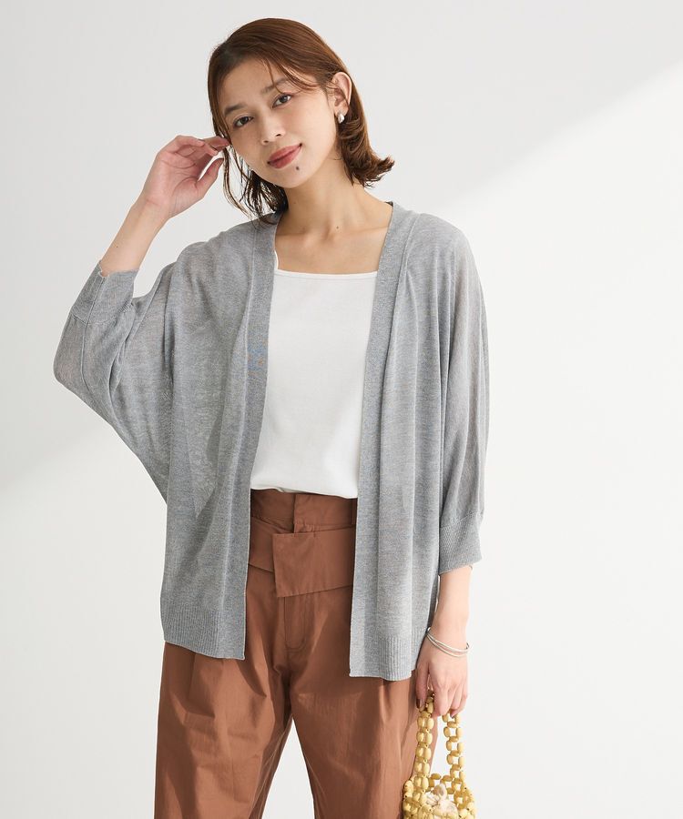Green Parks「接触冷感七分袖カーディガン」|カーディガン|