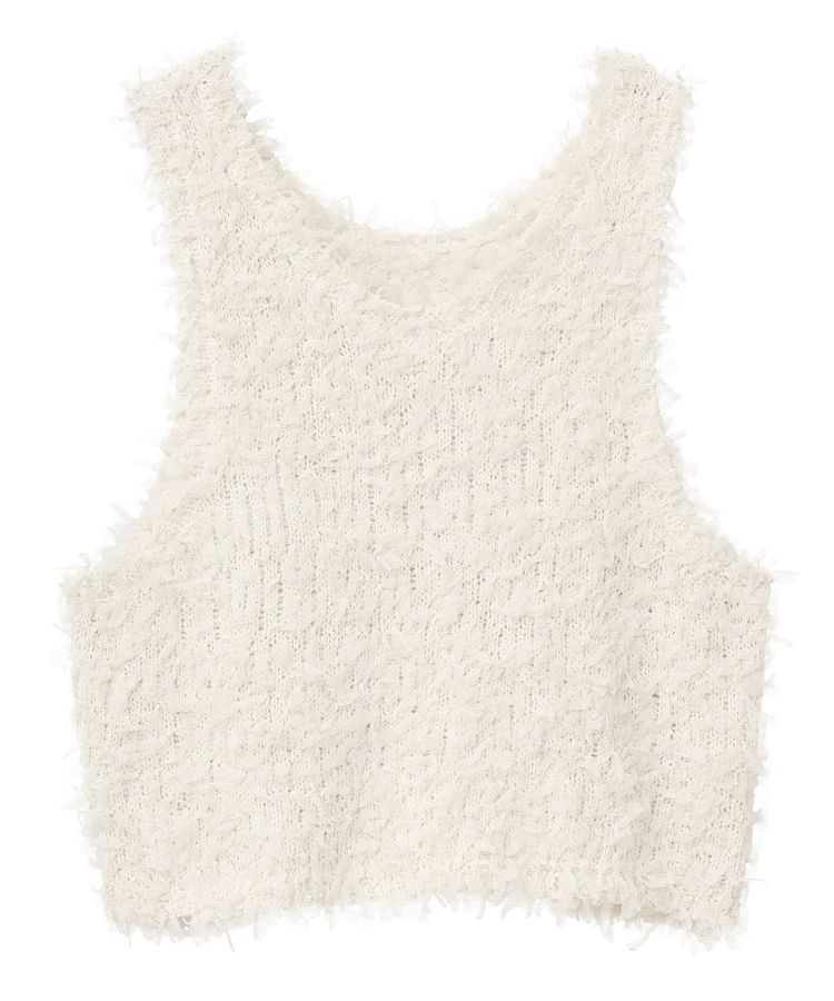 Green Parks「・swing by 2wayチュールヤーンベスト」|ベスト・ジレ|