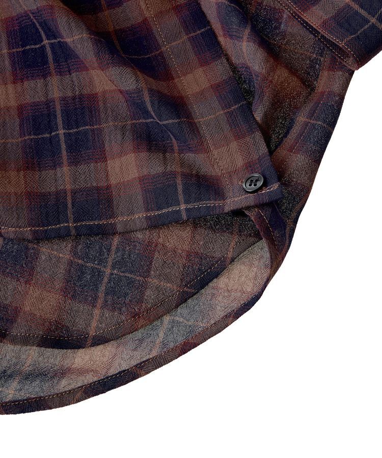 Green Parks「カシュクールシアーシャツ」|シャツ・ブラウス|