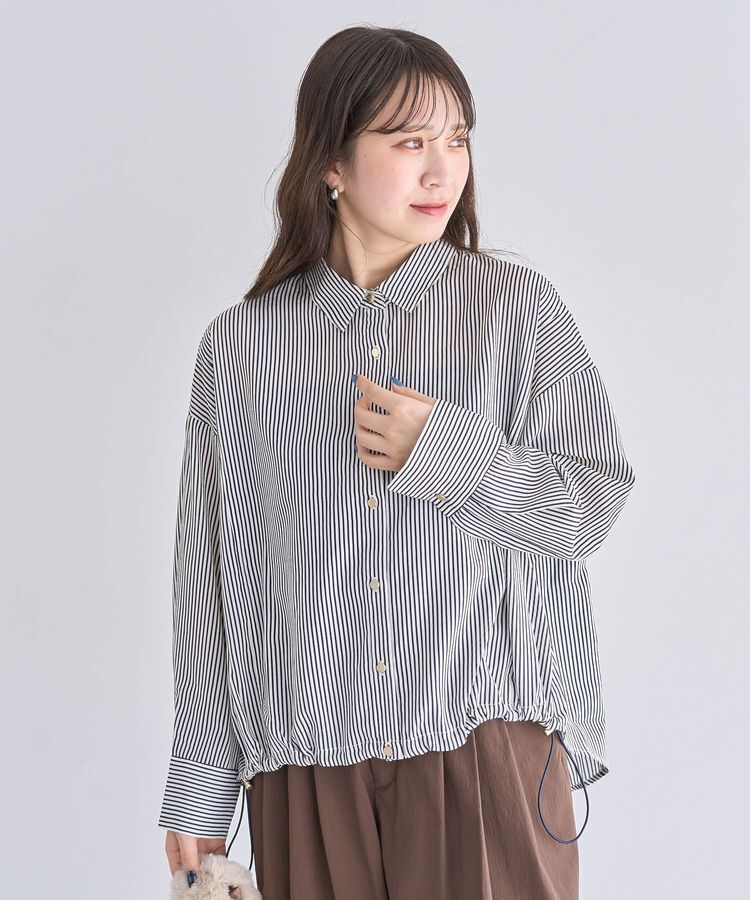armonia「金ボタン裾ドロストシャツ」|シャツ・ブラウス|