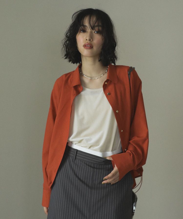 armonia「金ボタン裾ドロストシャツ」|シャツ・ブラウス|