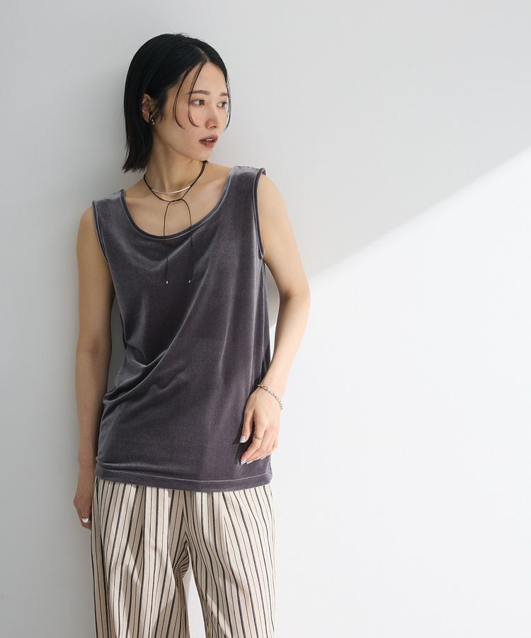 Green Parks「2Wayベロアタンクトップ」|インナー|