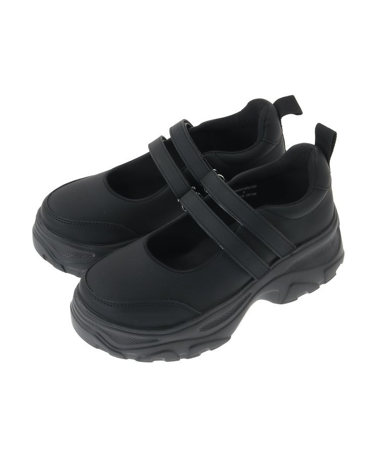 Green Parks「・rich blue 厚底ストラップスニーカー」|スニーカー|