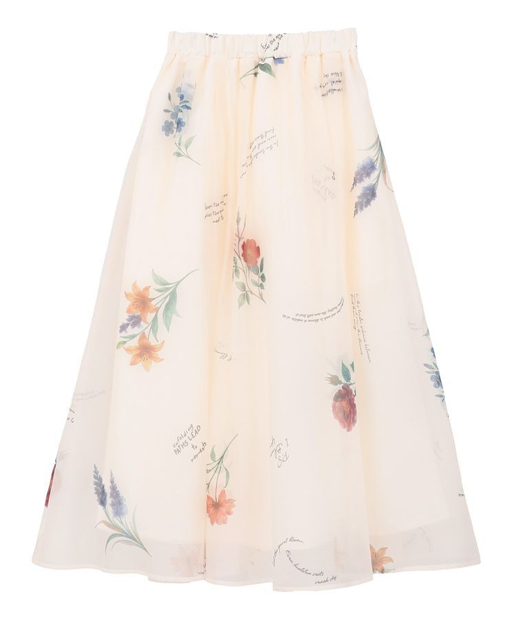 Green Parks「・SUGAR SPOON フラワーptシアーフレアスカート」|フレア|