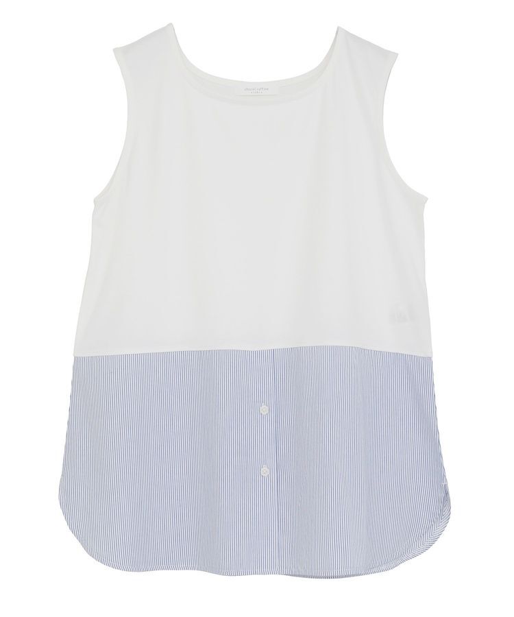 Green Parks「ノースリーブドッキングホワイトインナー」|キャミソール|