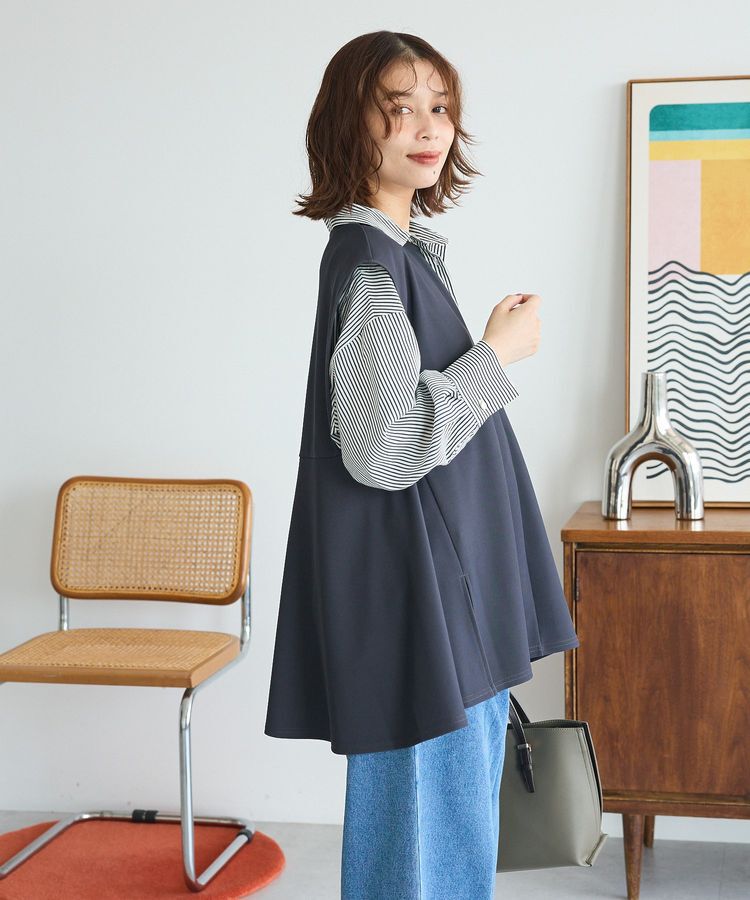 Green Parks「リップルフレアベスト」|ベスト・ジレ|