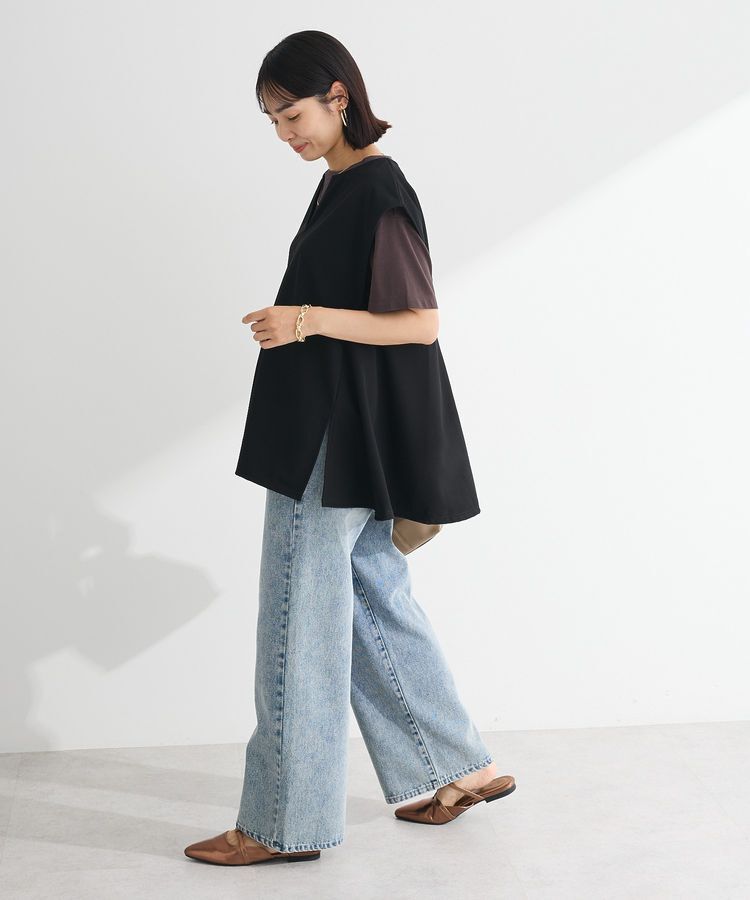 Green Parks「リップルフレアベスト」|ベスト・ジレ|