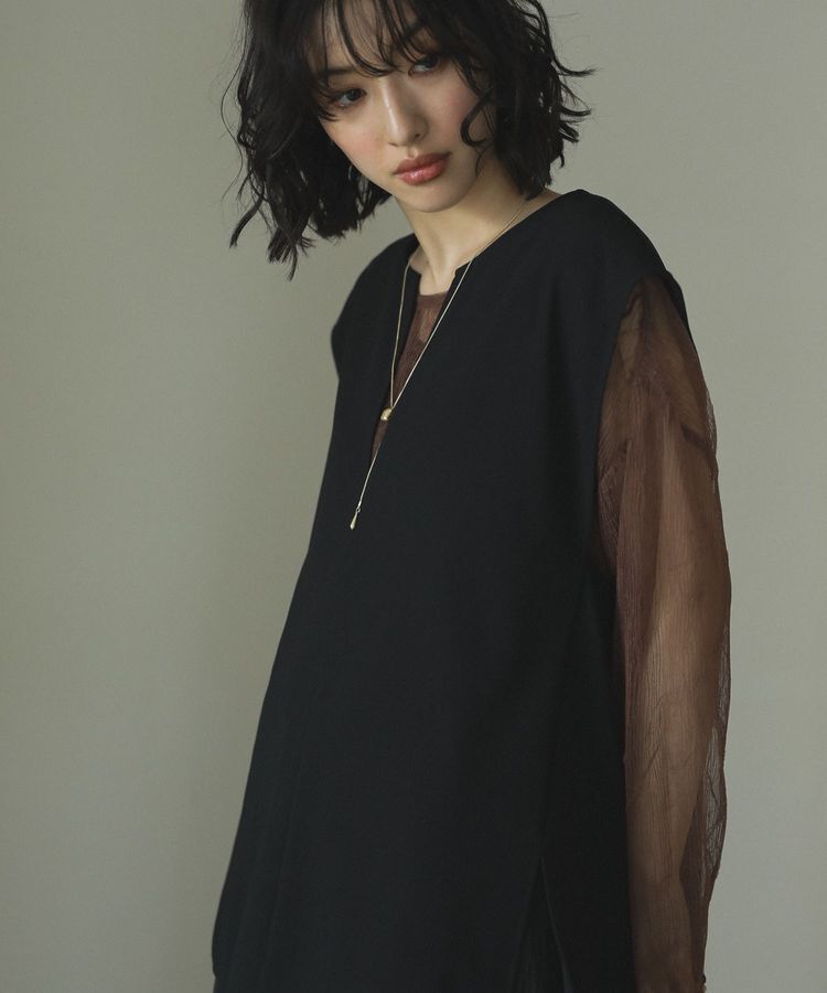 Green Parks「リップルフレアベスト」|ベスト・ジレ|