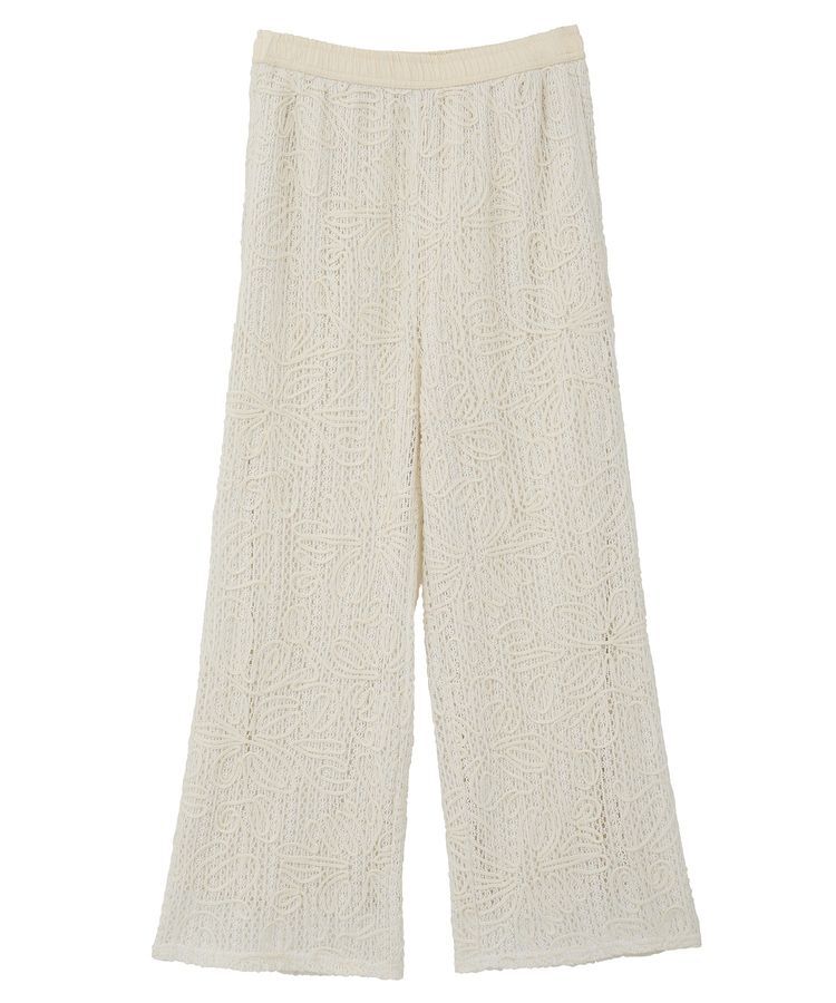 Green Parks「コード刺繍レースイージーワイドパンツ」|その他|