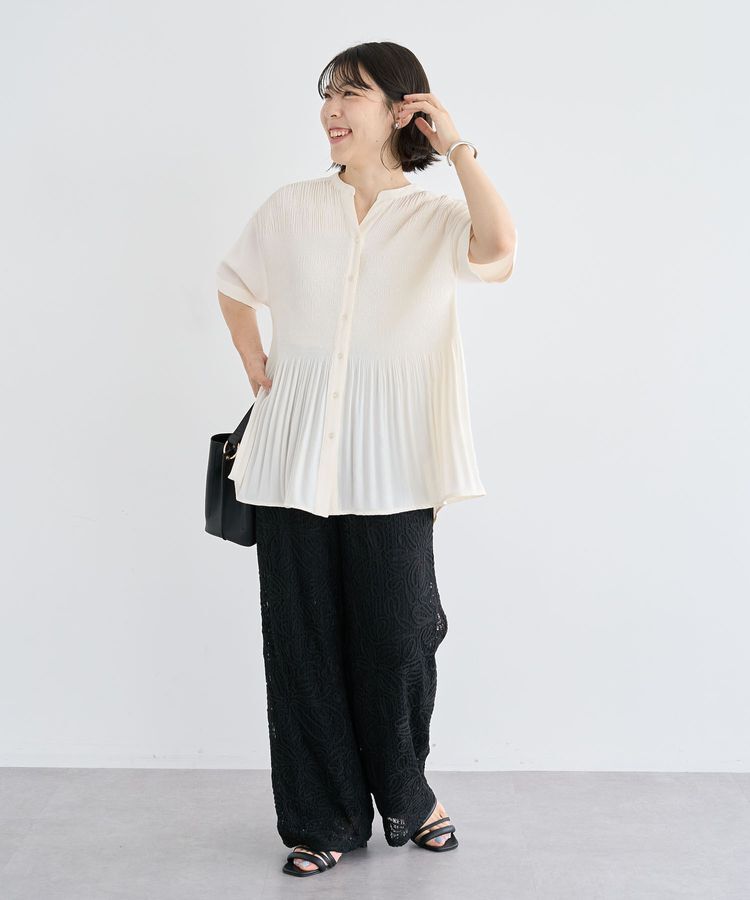 Green Parks「コード刺繍レースイージーワイドパンツ」|その他|