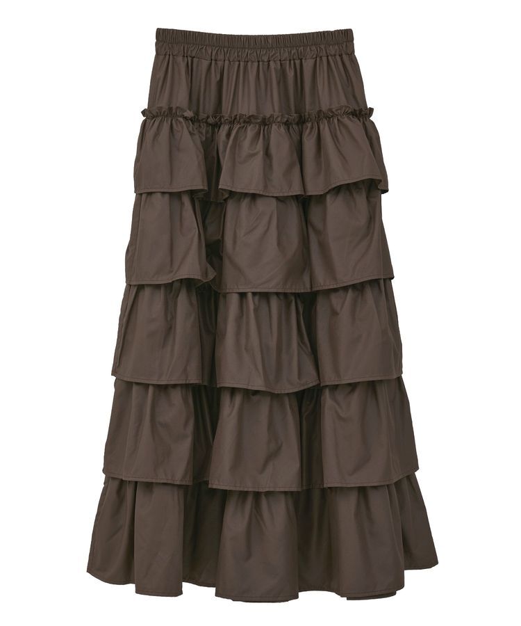 Green Parks「・SUGAR SPOON レザーライクティアードスカート」|スカート|