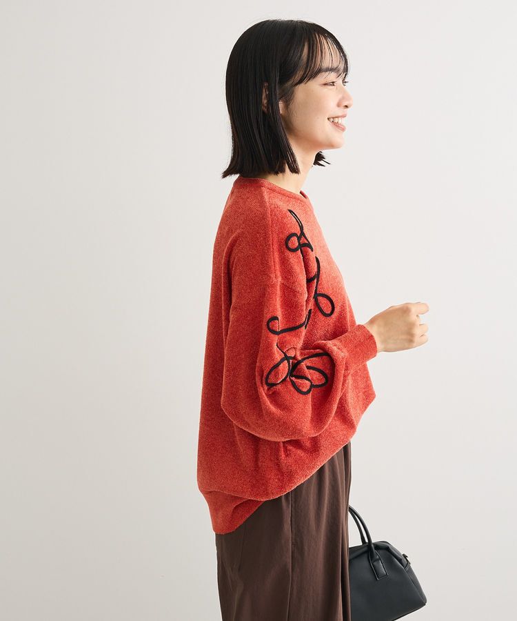 Green Parks「刺繍コードニットプルオーバー」|ニット・セーター|