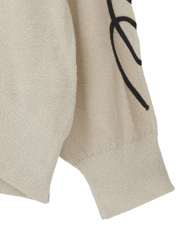 Green Parks「刺繍コードニットプルオーバー」|ニット・セーター|