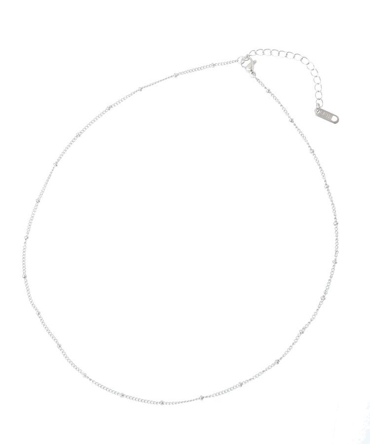 YECCA VECCA「ドットチェーンステンレスネックレス」|ネックレス|