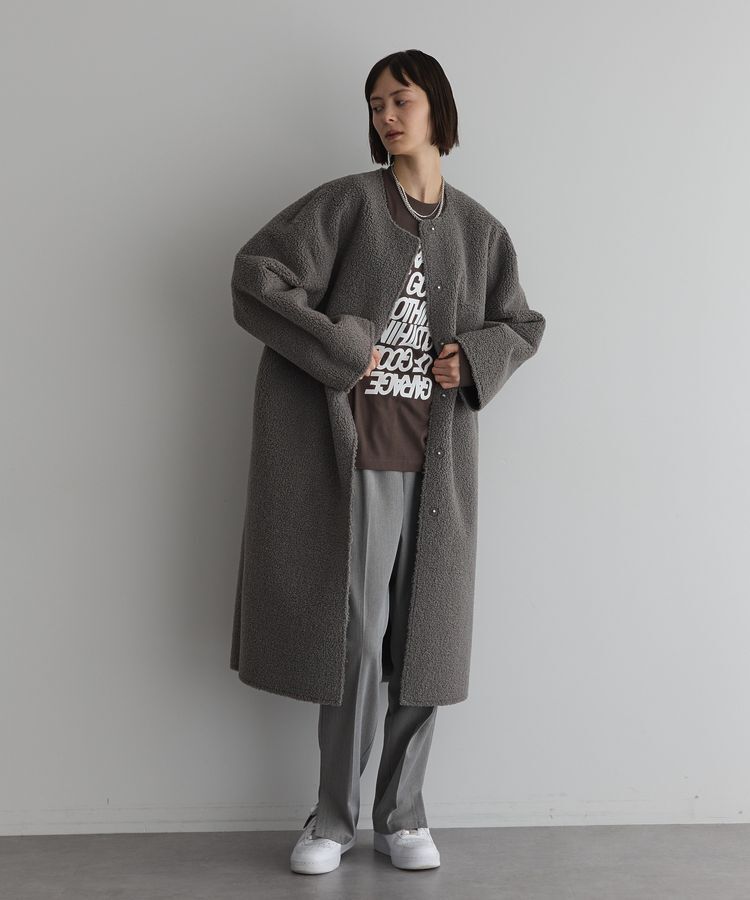 GARAGE OF GOOD CLOTHING「GOGC ダブルロゴロングTシャツ　Charcoal」|Tシャツ・カットソー|