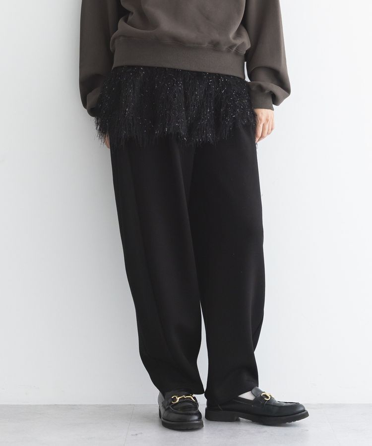 GARAGE OF GOOD CLOTHING「フェザーショート丈スカート」|フレア|