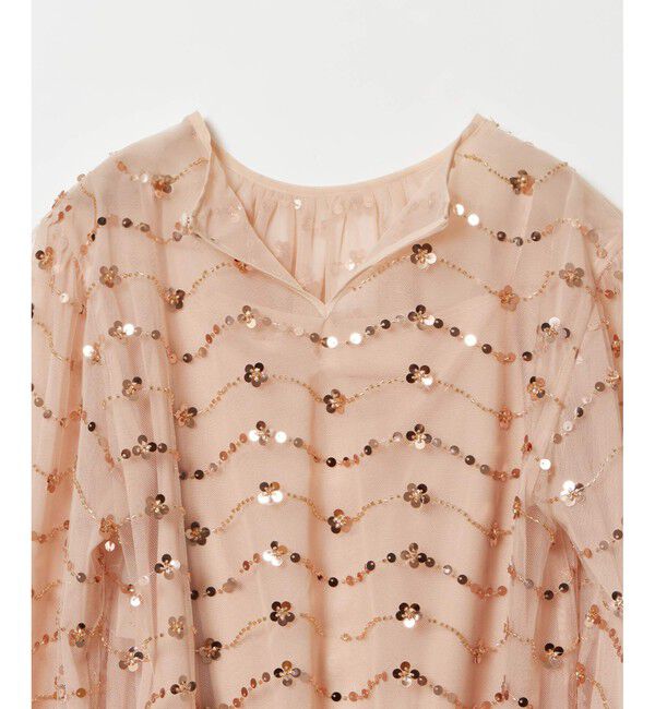 LOULOU WILLOUGHBY「【LOULOU WILLOUGHBY】スパンコールビジューブラウス」|シャツ・ブラウス|