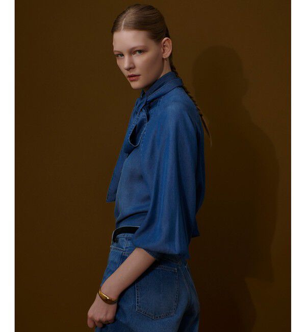 allureville「デニムボウブラウス」|シャツ・ブラウス|