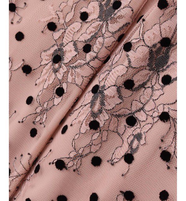 LOULOU WILLOUGHBY「【LOULOU WILLOUGHBY】フロッキードットレースブラウス」|シャツ・ブラウス|