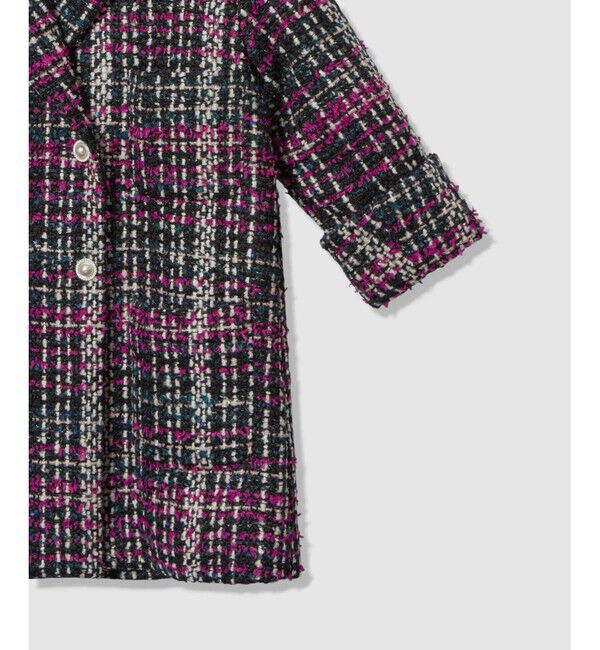 LOULOU WILLOUGHBY「【LOULOU WILLOUGHBY】CLARENSONツイードコート」|ステンカラーコート|