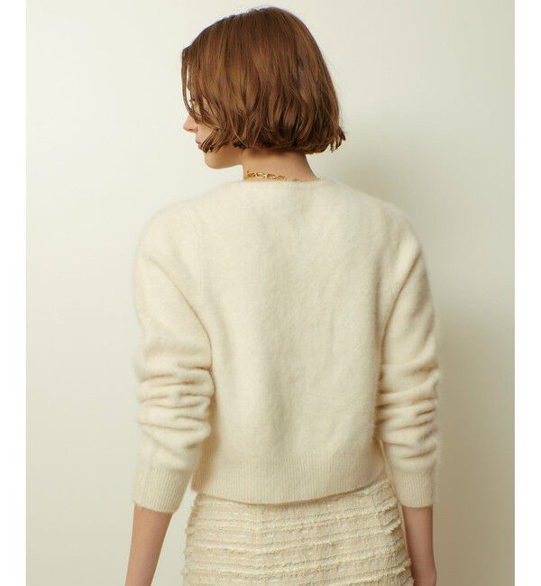 allureville「カシミヤブレンドファー加工カーディガン」|カーディガン|