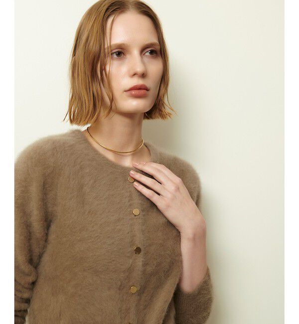 allureville「カシミヤブレンドファー加工カーディガン」|カーディガン|