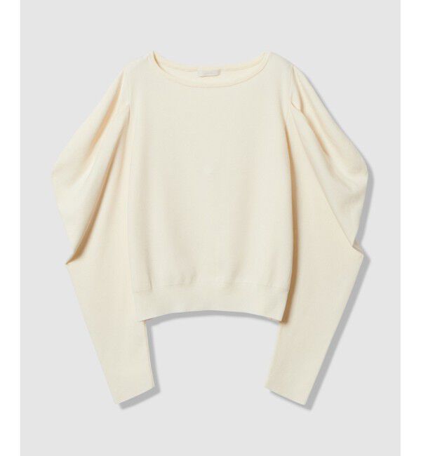 allureville「ソウバリドレープスリーブプルオーバー」|ニット・セーター|