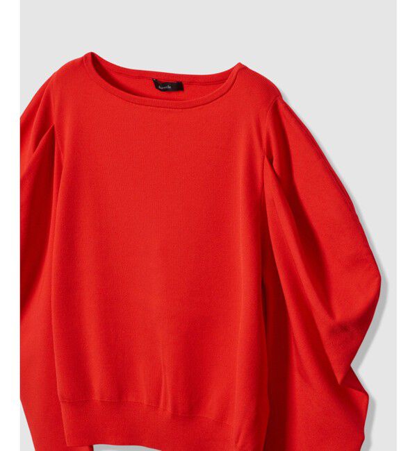 allureville「ソウバリドレープスリーブプルオーバー」|ニット・セーター|