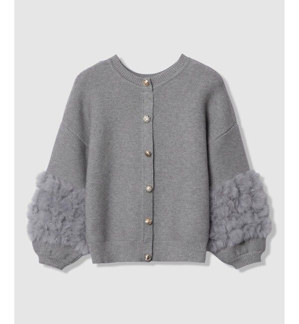 allureville「ラビットカフクレイジー釦2WAYプルオーバー」|ニット・セーター|