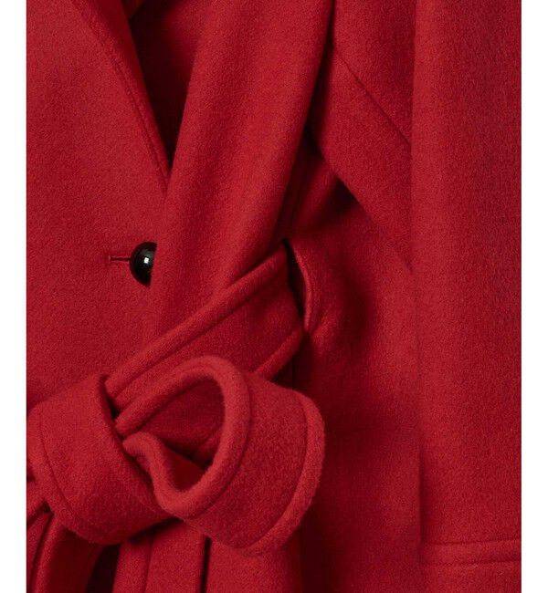 allureville「パイルメルトンデザインＰコート」|ピーコート|