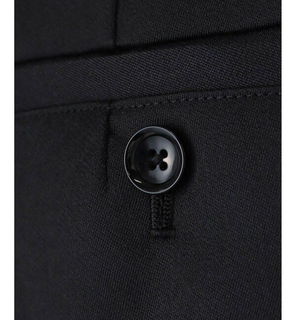 allureville「ウール混サテンハイウエストパンツ」|チノ|