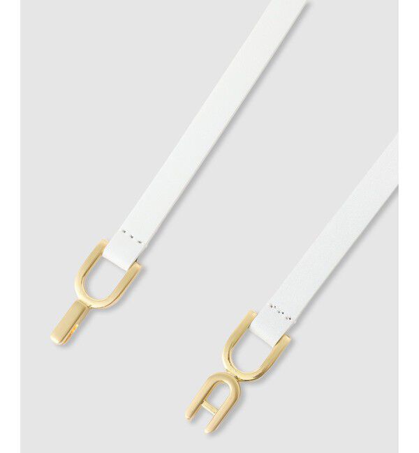 allureville「◇クロスパーツ細ベルト」|ベルト|