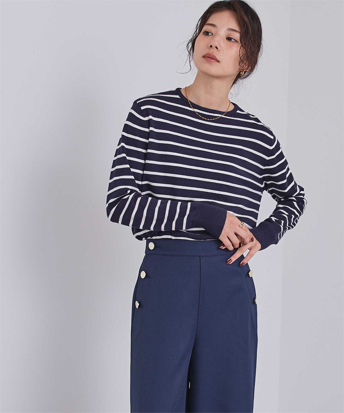 ur's「カシミヤタッチクルーネックニットトップス」|ニット・セーター|